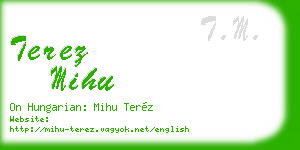 terez mihu business card